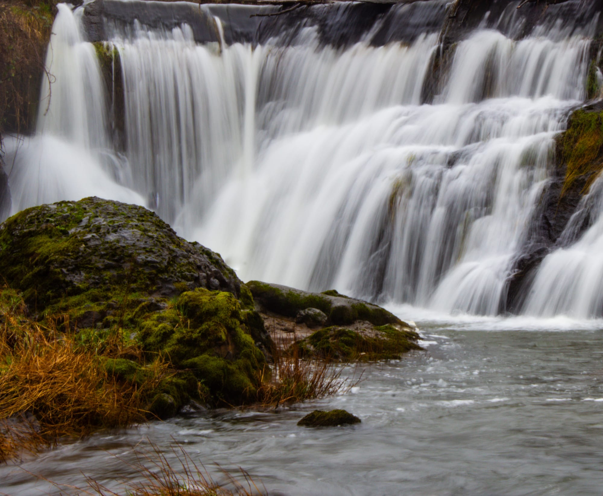Waterfall with silky long exposure